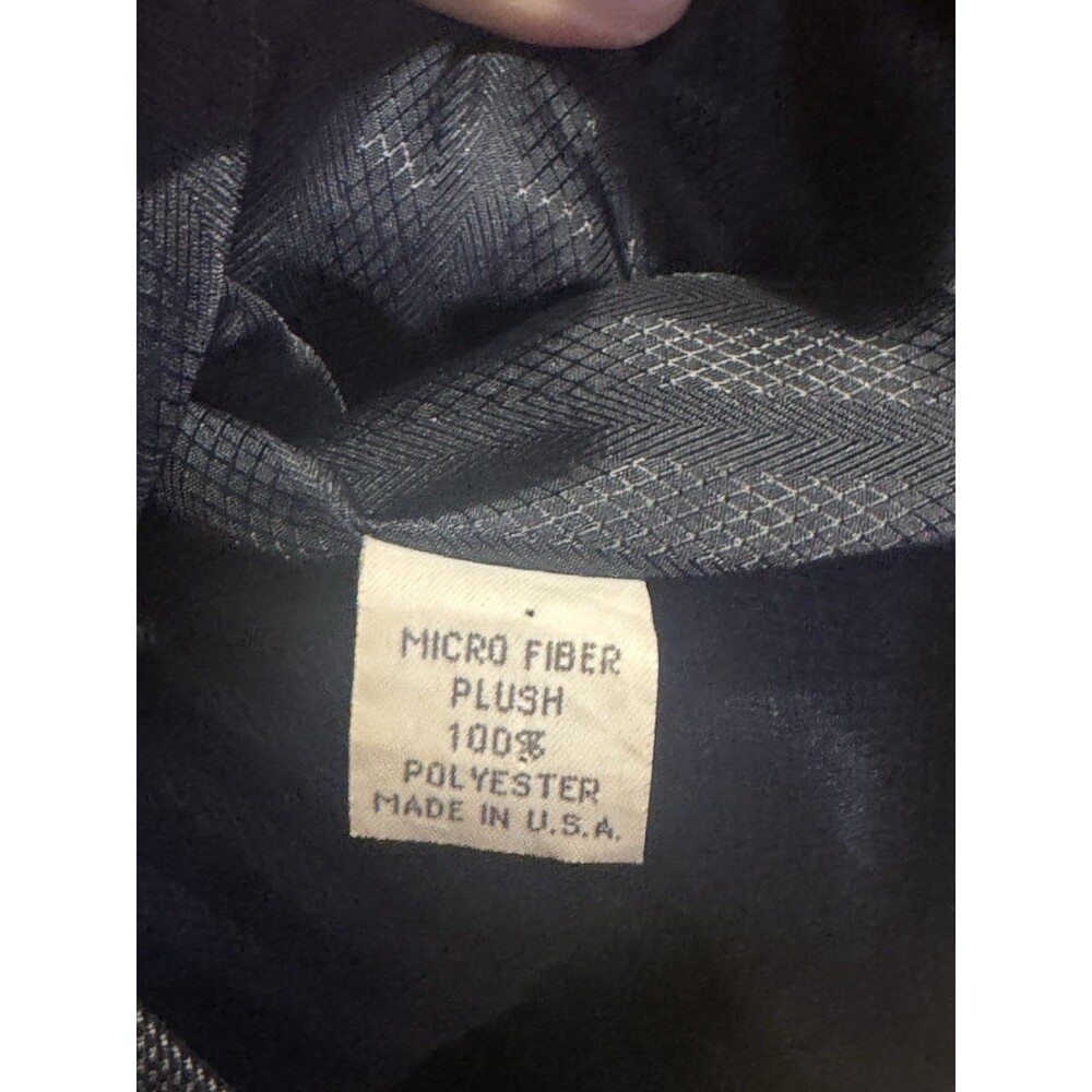 Vintage Carmel Zhao Mens Medium Dark Charcoal Grey Jacket Coat Gorpcore Military - Picture 4 of 13